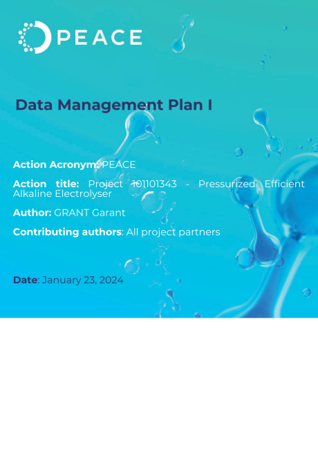 Check our PEACE data management plan